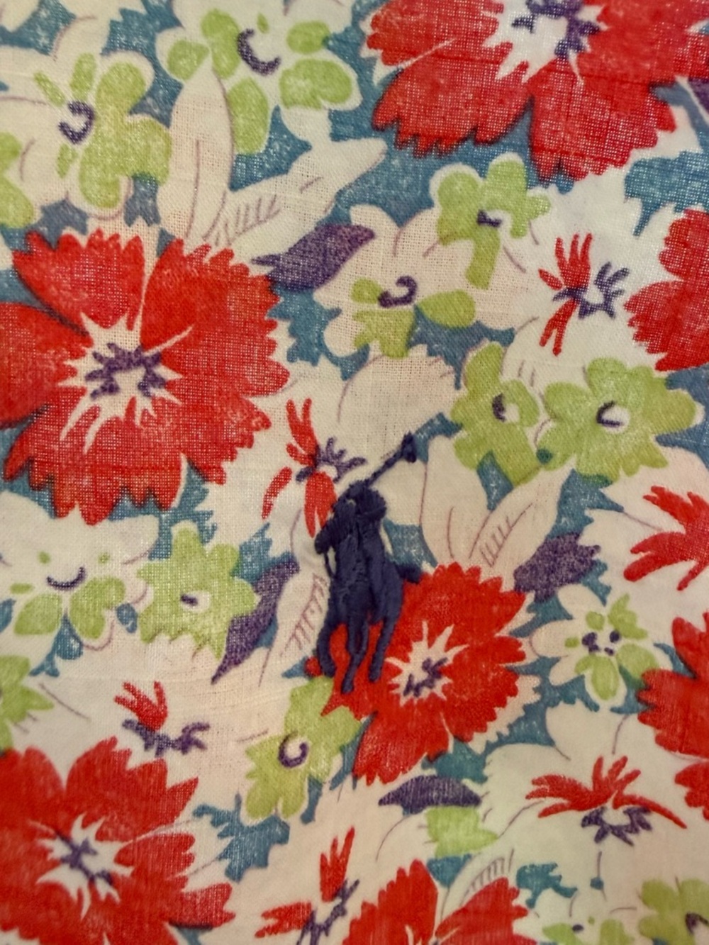 Ralph Lauren Women's Multicolor Floral Long Sleeve Button Down Size 6 EUC - Picture 7 of 8